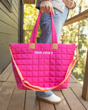 RL Pink Quilted Tote Bag
