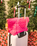 RL Pink Quilted Tote Bag