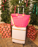 RL Pink Quilted Tote Bag