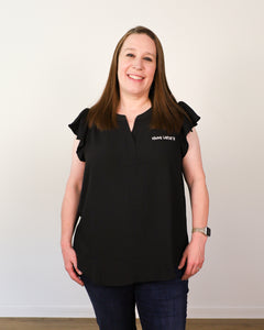 RL Plus Flutter Sleeve Top