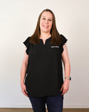 RL Plus Flutter Sleeve Top