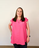 RL Plus Flutter Sleeve Top
