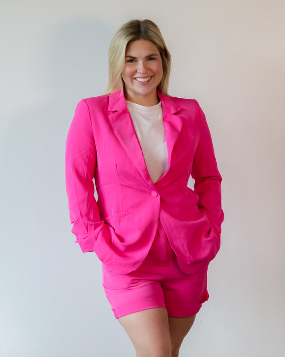 Pink Blazer Set