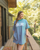 RL Stripe Knit T-Shirt Dress