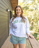 Green Striped Shorts