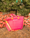 RL Pink Quilted Tote Bag
