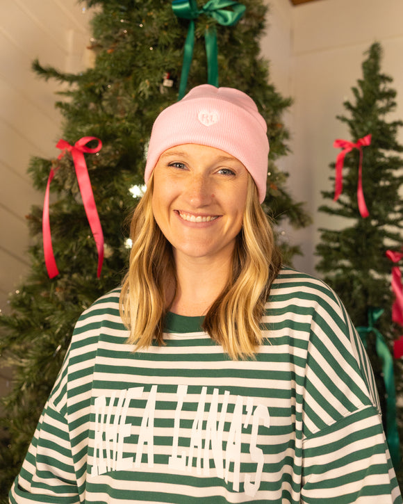 RL Embroidered Knit Beanie