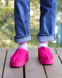 Pink Platform Slip-Ons