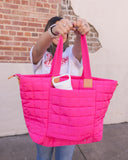 RL Pink Quilted Tote Bag