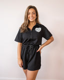 RL Scuba Quarter Zip Romper