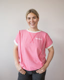 RL Contrast Stitch Top