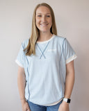RL Contrast Stitch Top