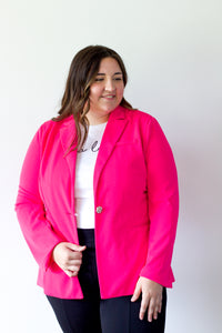 SALE - Plus Pink Blazer