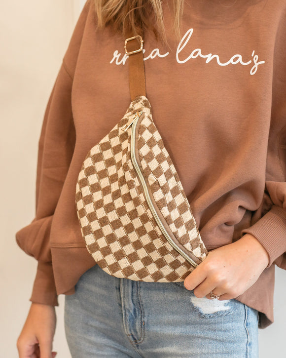 Checkered Belt Bag